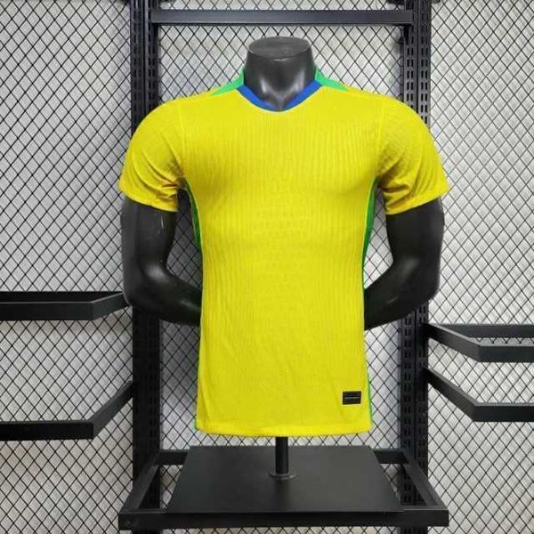 Camisa Seleção Brasil Home I 25/26 - Amarela - Jogador Masculina (SEM ESTRELAS)