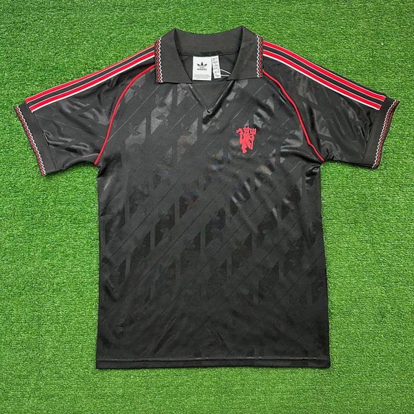Camisa Manchester United Lifestyler 24/25 - Preto - Torcedor Masculina