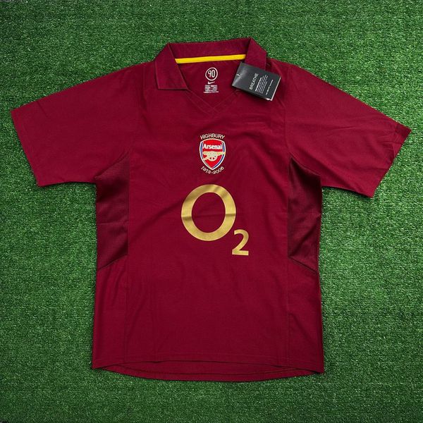 Camisa Arsenal Home I 05/06 - Vinho - Retrô Masculina