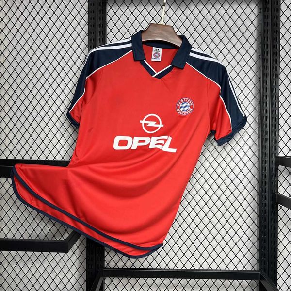 Camisa Retrô Bayern de Munique Home I 00/01 - Verm... - FORTAL IMPORTADORA