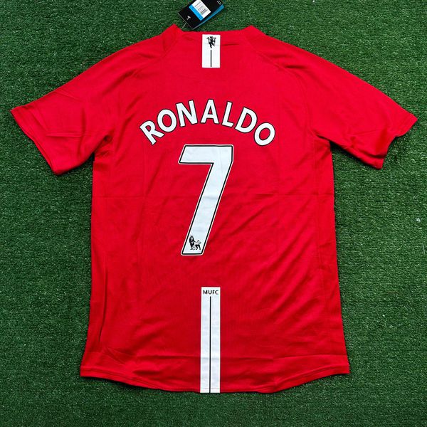Camisa Retrô Manchester United Home I 07/08 - Ronaldo #7 - Vermelha - Masculina