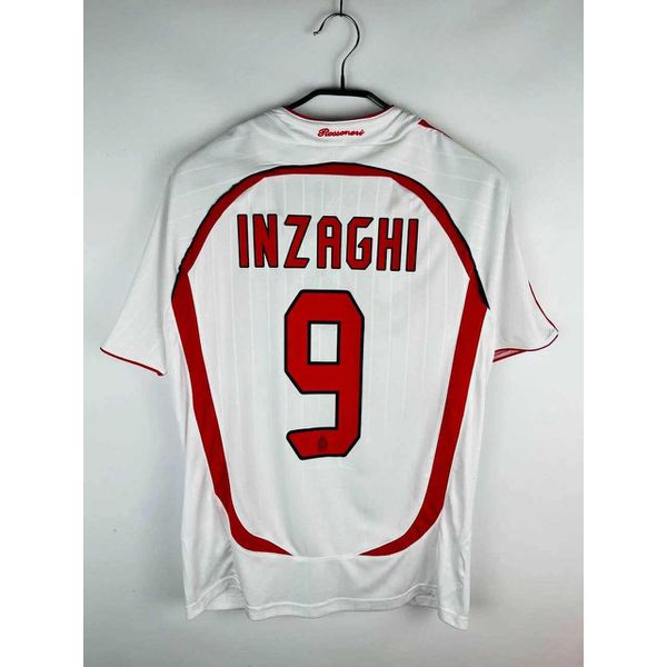 Camisa Retrô AC Milan Away II - Inzaghi #9 - Branc... - FORTAL IMPORTADORA