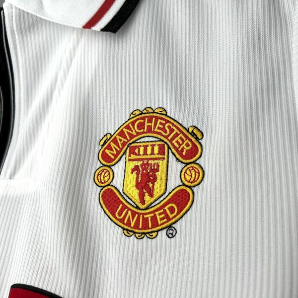 Camisa Retrô Manchester United Home I 98/99 - Branca - Edição Especial - Masculina