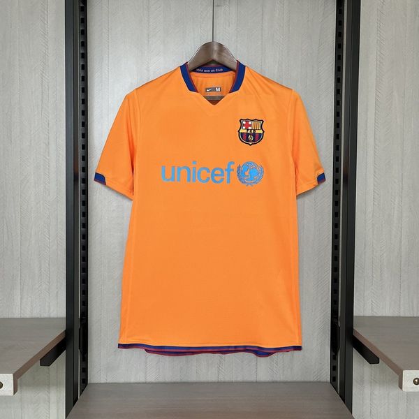 Camisa Retrô Barcelona Away II 06/07 - Laranja - M... - FORTAL IMPORTADORA