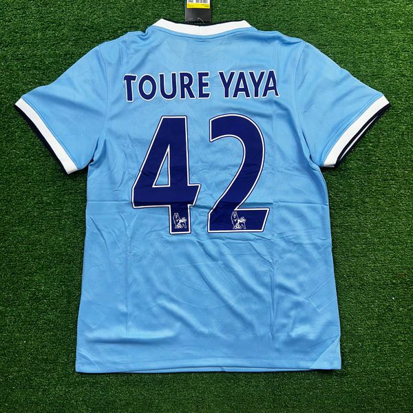 Camisa Manchester City Home I 13/14 - Touré Yaya #... - FORTAL IMPORTADORA