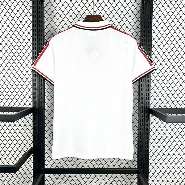 Camisa Retrô Manchester United Home I 98/99 - Branca - Edição Especial - Masculina