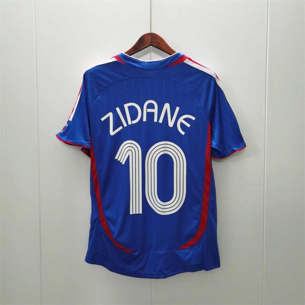 Camisa Retrô França Home I 2006 - Azul - Zidane #1... - FORTAL IMPORTADORA