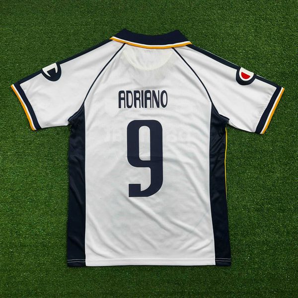 (ATENÇÃO NA FONTE) Camisa Parma Home I 03/04 – Branca – Adriano #9 – Retrô Torcedor Masculina