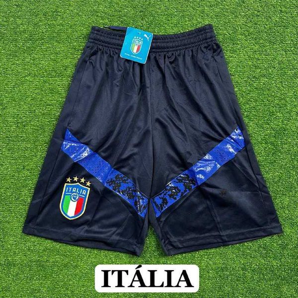 (DEFEITO) Short Itália Azul 22/23 - ESCUDO DOURADO... - ATACADO ESPORTIVO