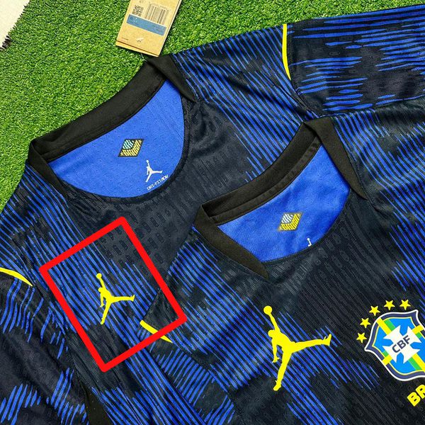 (JORDAN MENOR) Camisa Brasil Away II 26/27 - Azul e Preta - Jogador Masculina