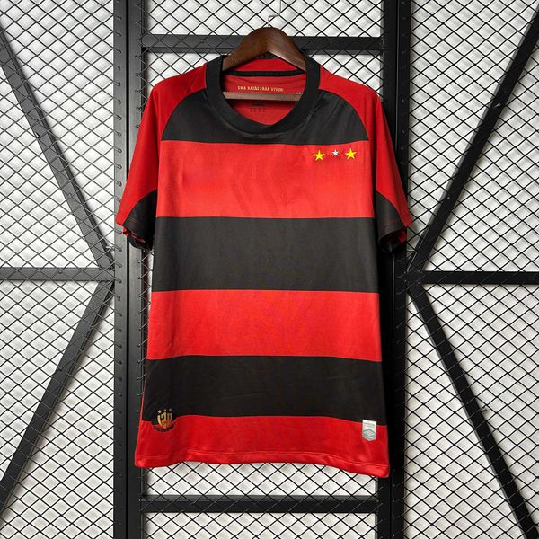 Camisa Recife Home I 25/26 - Vermelha e Preta - Torcedor Masculina