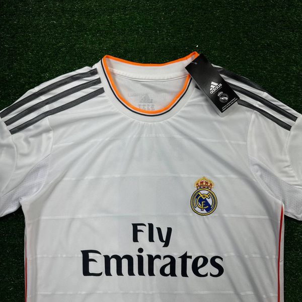 Camisa Retrô Real Madrid Home I 13/14 - Branca - Bale #11