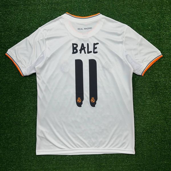 Camisa Retrô Real Madrid Home I 13/14 - Branca - Bale #11