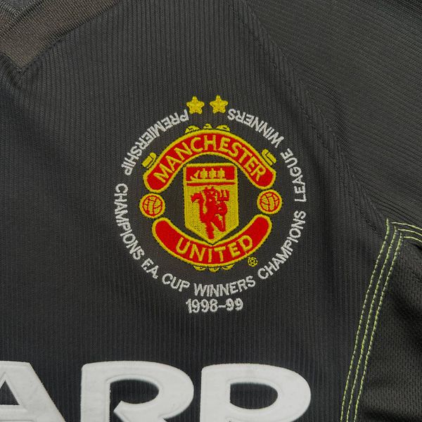 Camisa Retrô Manchester United Third III 98/99 - Preta - Masculina