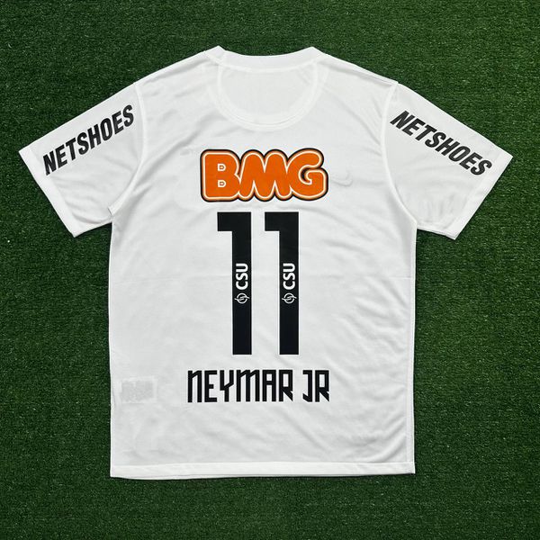 Camisa Retro Santos Neymar JR 11 - 11/12 Masculina - Branca