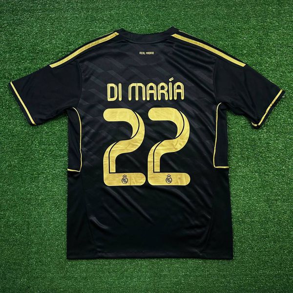 Camisa Retrô Real Madrid Home I 11/12 - Preta - Ma... - FORTAL IMPORTADORA