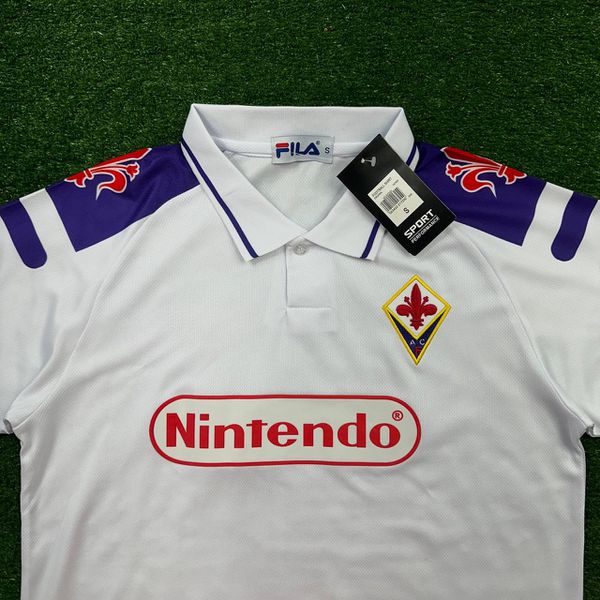 Camisa Retrô Fiorentina II Away 98/99 - Rui Costa #10 - Branca