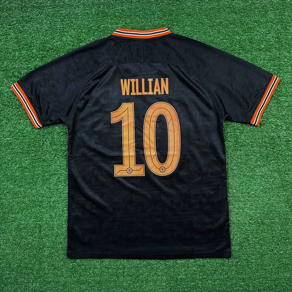Camisa Retrô Chelsea Third III 2019 - Preta - Willian #10 - Torcedor Masculina 