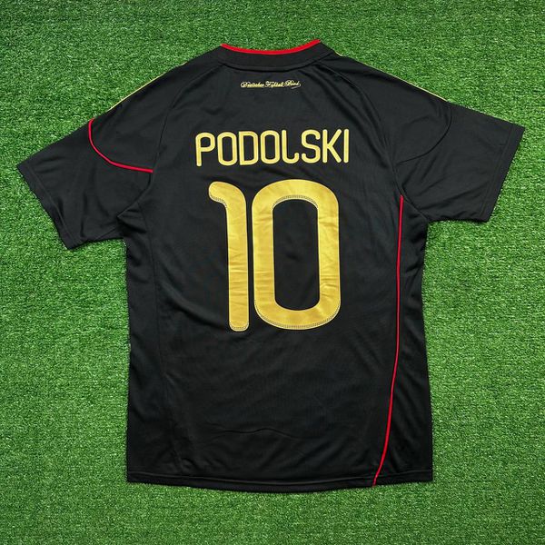 Camisa Retrô Alemanha Away II 10/11 - Preta - PODOLSKI #10 - Masculina