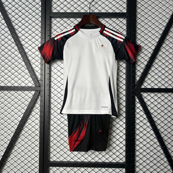 Conjunto Infantil Flamengo Away II 25/26 - Branco