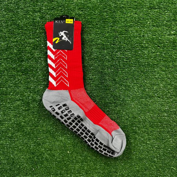 Meia Antiderrapante Esportiva Klv - Vermelho - KLV... - FORTAL IMPORTADORA