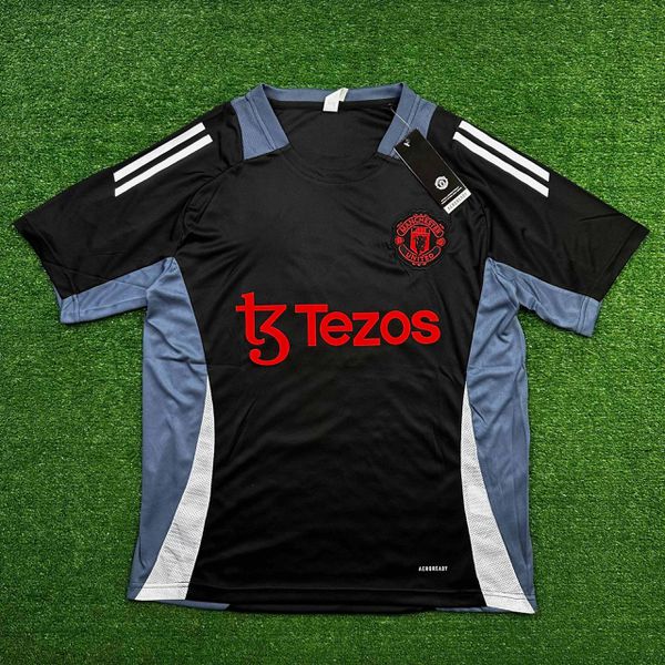 Camisa Manchester United 24/25 Preto/Vermelho/Cinza