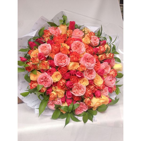 Bouquet De Rosas Nacionais Coloridas