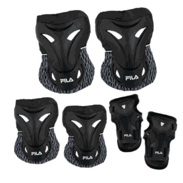 Kit de Proteção Fila Para Patins Estampado Black