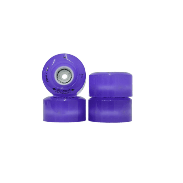 Jogo 4 Rodas Quad Led Roxo Traxart