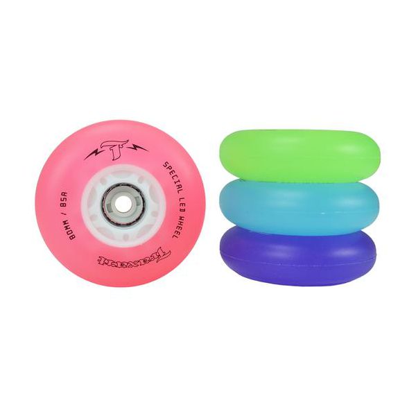 Jogo de 4 Rodas Inline Traxart Led Special Mix 80MM/85A