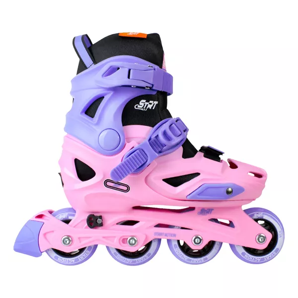 Patins Start Traxart Infantil Rosa Abec-5 