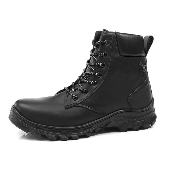 Coturno de Couro Masculino Adventure Bota Masculina Couro Montana