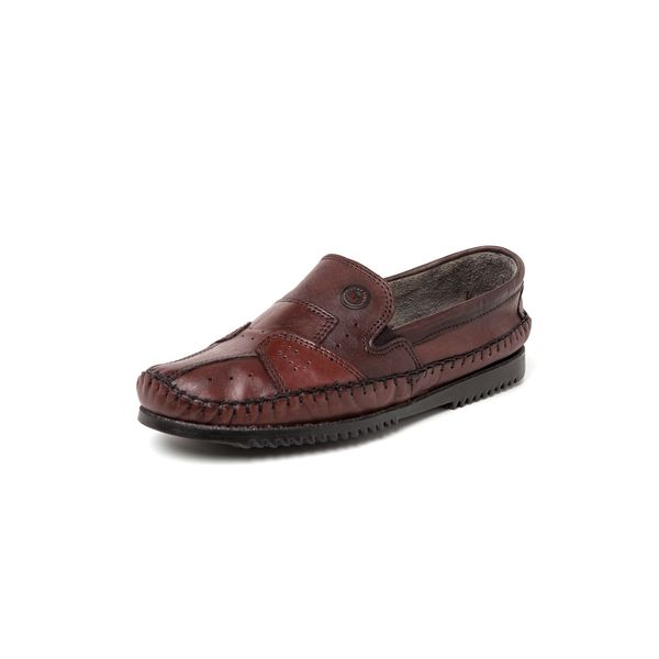 Sapatilha Mocassim Masculino 100 Couro Bovino Marrom FRANBOOTS