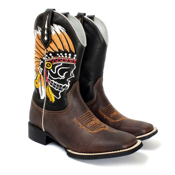 BOTA TEXANA BICO QUADRADO INDIO FB23A - FRANCA BOOTS