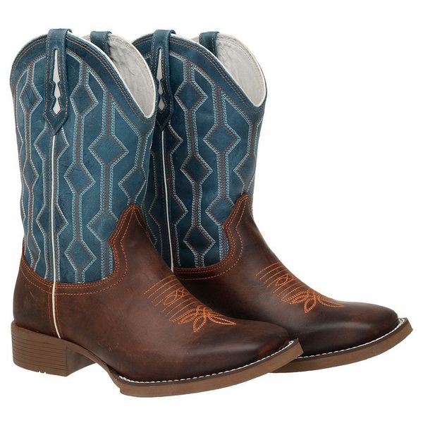 BOTA TEXANA BICO QUADRADO FLOATER - FRANCA BOOTS 
