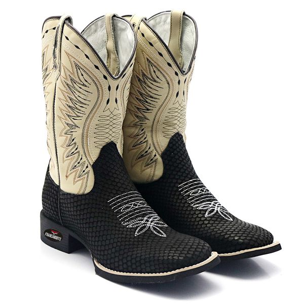 BOTA TEXANA BICO QUADRADO FLOATER - FRANCA BOOTS