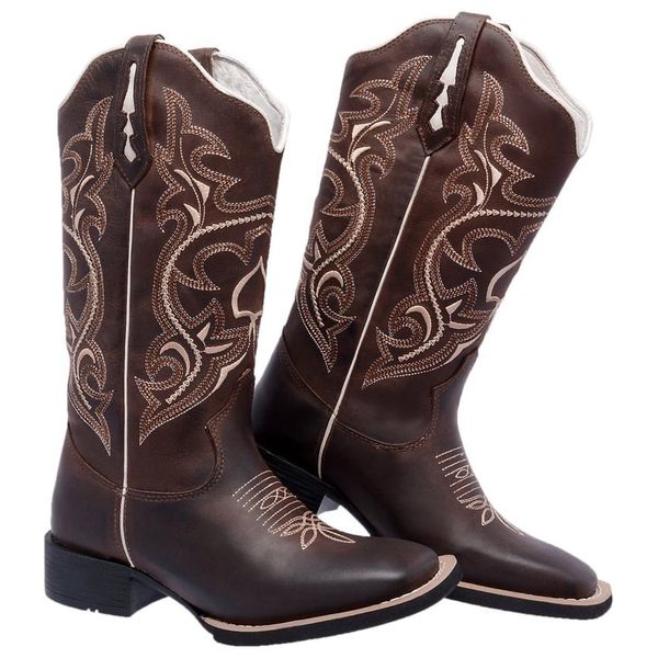 BOTA TEXANA HOPPER FEMININA BICO QUADRADO - FRANCA BOOTS