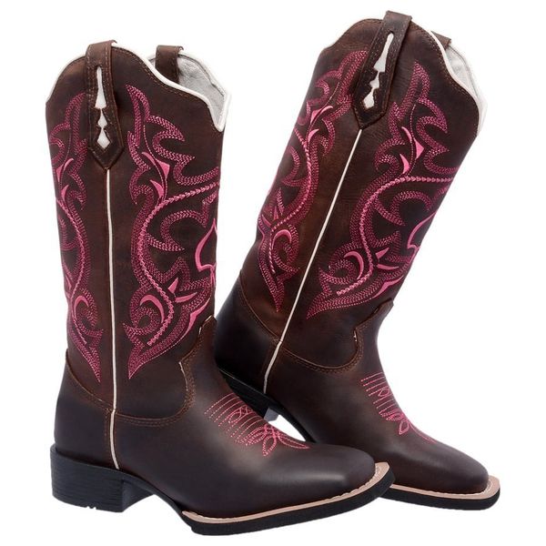 BOTA TEXANA HOPPER FEMININA BICO QUADRADO - FRANCA BOOTS
