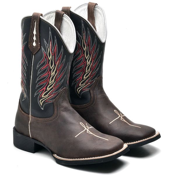 BOTA TEXANA BICO QUADRADO FÉ - FRANCA BOOTS 