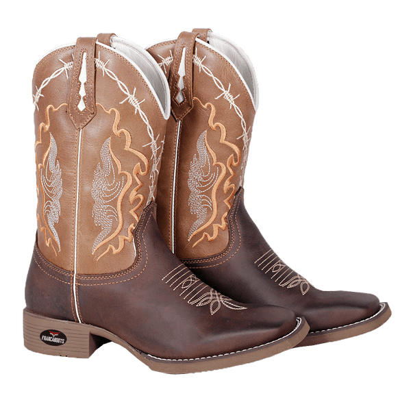 BOTA TEXANA BICO QUADRADO-ARAME FRANCA BOOTS
