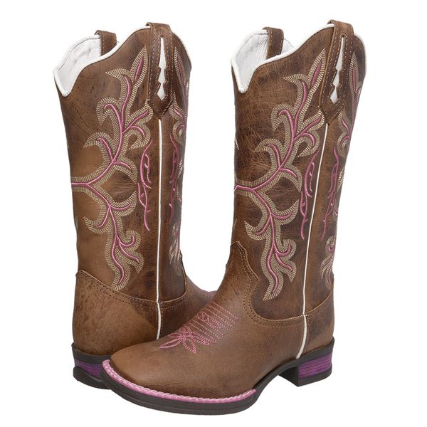 BOTA TEXANA HOPPER FEMININA BORDADA - FRANCA BOOTS