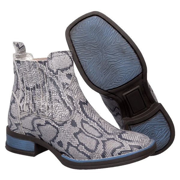 BOTINA TEXANA MASCULINA COURO COBRA CASCAVEL REPLICA - FRANCA BOOTS 