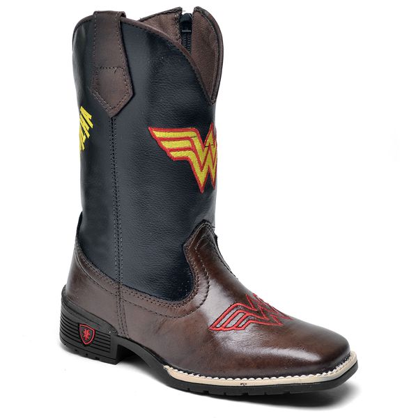 BOTA TEXANA COUNTRY INFANTIL BORDADA SUPER HER IS FRANCABOOTS