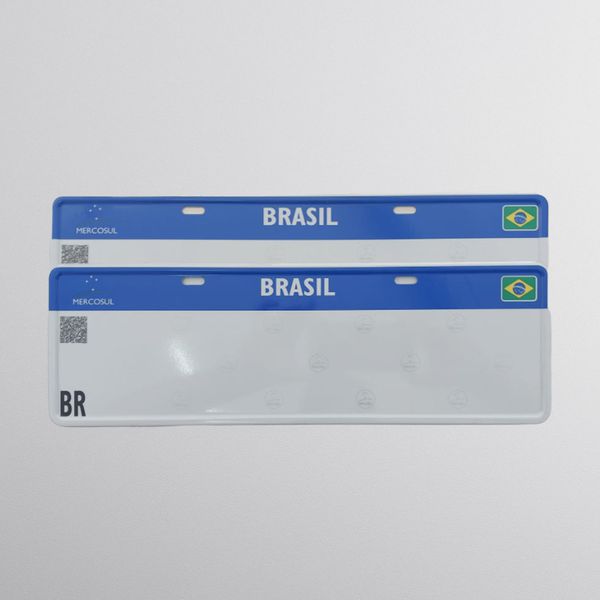 Placa de Carro (Par)