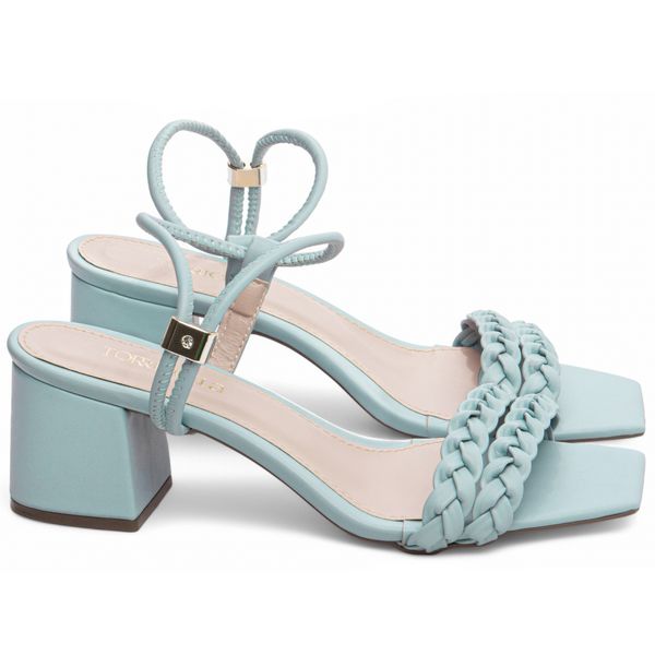 Sandália Feminina Primavera / Verão Azul Bebê
