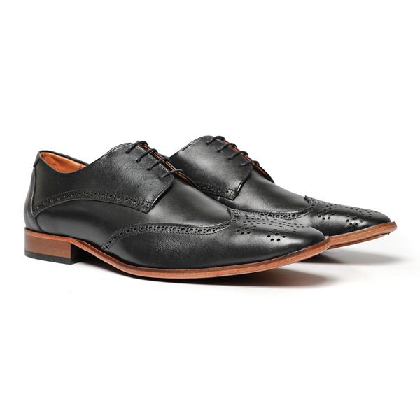 Sapato Social Derby Cromo Argentino Preto