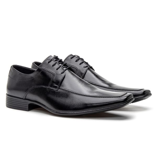 Sapato Clássico Social Masculino Preto Preto