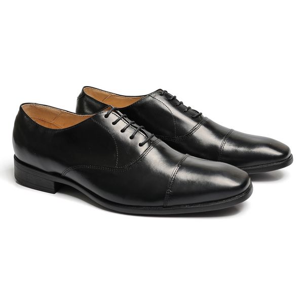 Sapato Social Oxford Cromo Argentino Preto