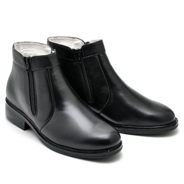 Botina Casual Conforto Couro de Carneiro Preto 1500