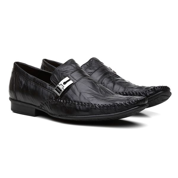 Sapato Mocassim Social Euro Crush Preto